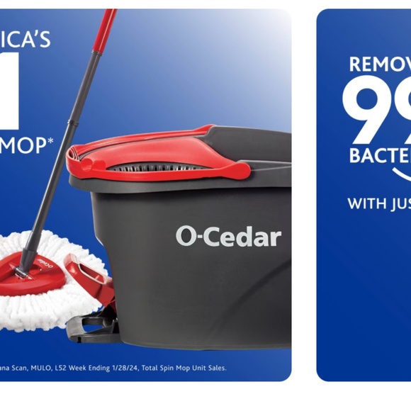 O-Cedar EasyWring Spin Mop and Bucket System - Picture 2 of 4